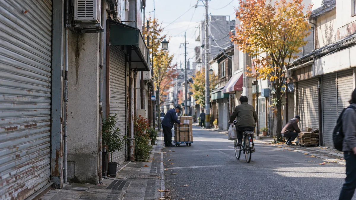 同じ通りの朝